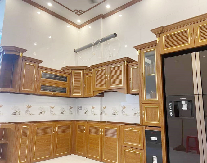  Tủ bếp nhôm nội thất